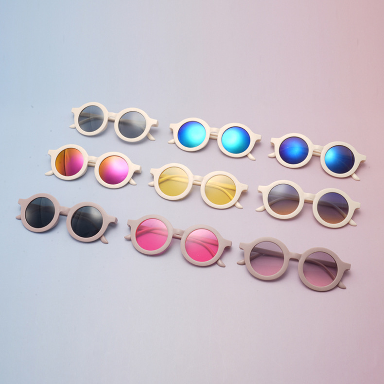2025 nuevos lindos gafas de sol para niños PC en gafas de sol de comercio electrónico para correr gafas de protección solar UV para niños