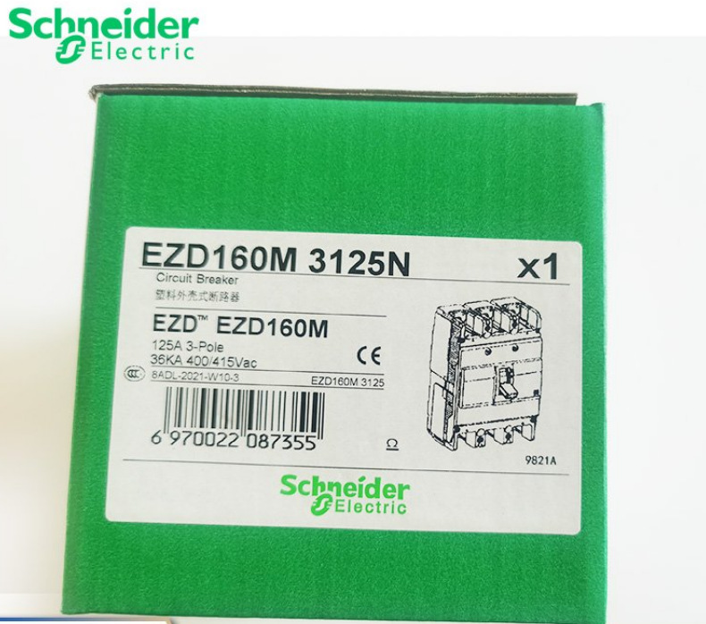 施耐德代理商EZD塑壳断路器EZD100E3060N现货原装