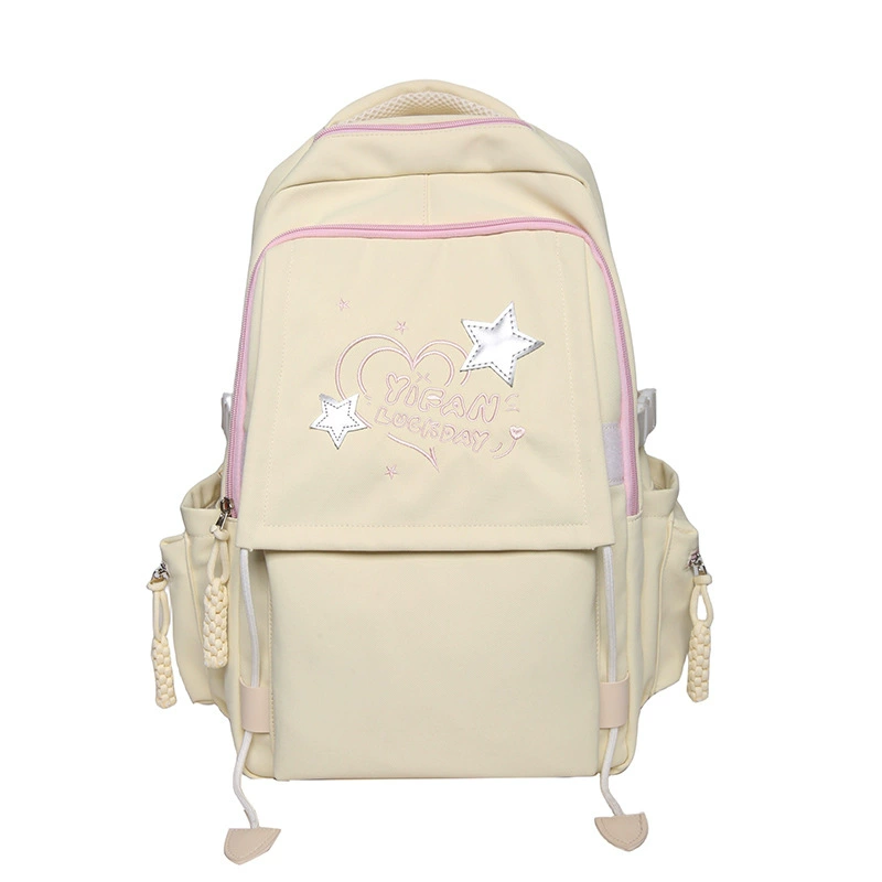 Capacious backpack for leisure, school bag for men and women