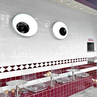 Advertising Influencer Shop Sign Rotating Flashing 3D Lightbox with Moving Eyes Waterproof Pecking Eye Motor