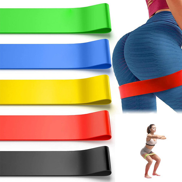 Resistance with yoga with fitness training hip tension band legs