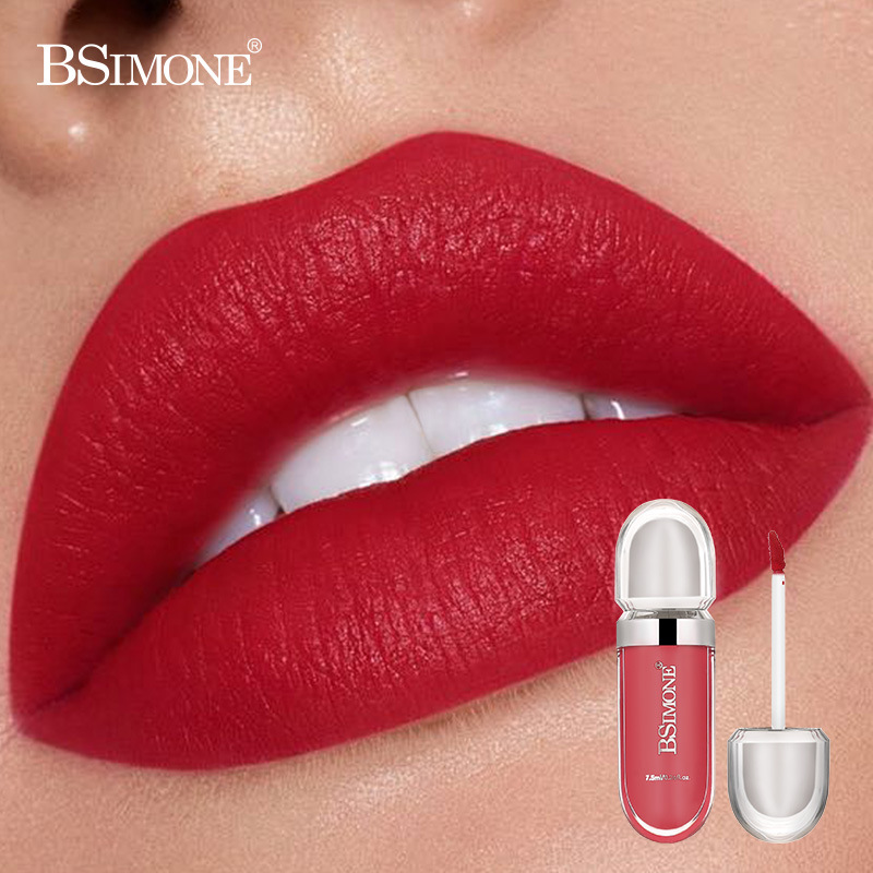 Brillo labial mate antiadherente, aterciopelado, impermeable, de larga duración, resistente a la decoloración, labial líquido, venta al por mayor transfronteriza