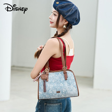 迪士尼正品包包牛仔蓝托特包大容量女款女式2025新款女大学生上课