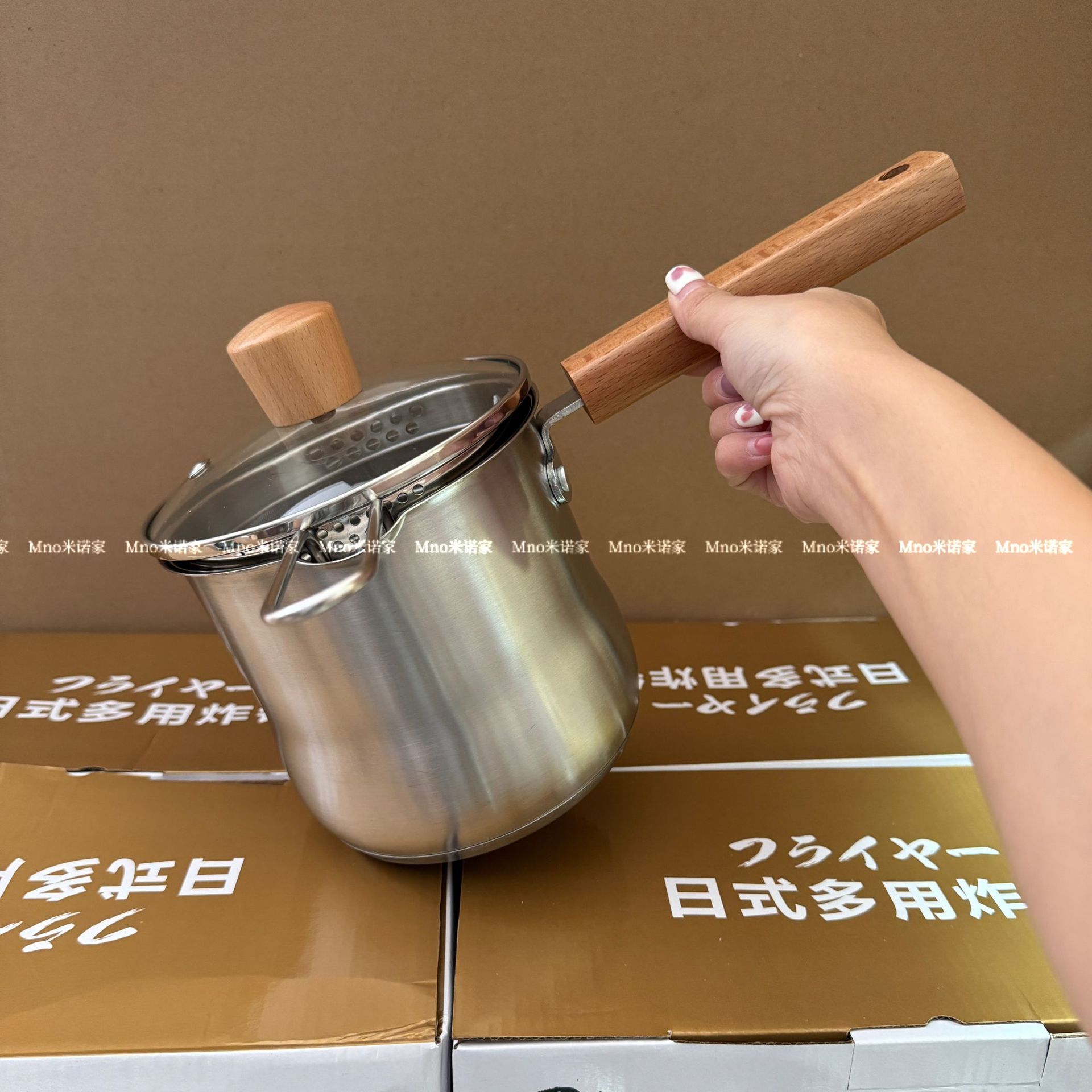 304 스테인레스 스틸 가정용 소형 프라이어 프라이어 프라이어 스트레인 유도 쿠커 가스 스토브 유니버설 미니 연료 절약 딥 포트