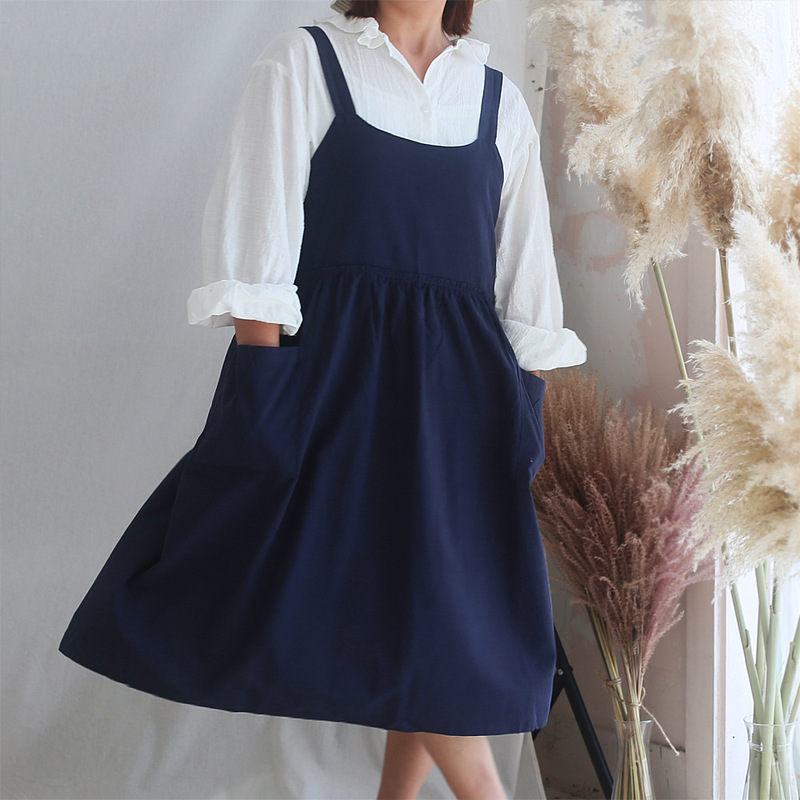 New Foreign Trade Large Size Waterproof Three-Dimensional Lace Pleated Apron Flower Shop Manicure Studio Art Bib Accessible Luxury