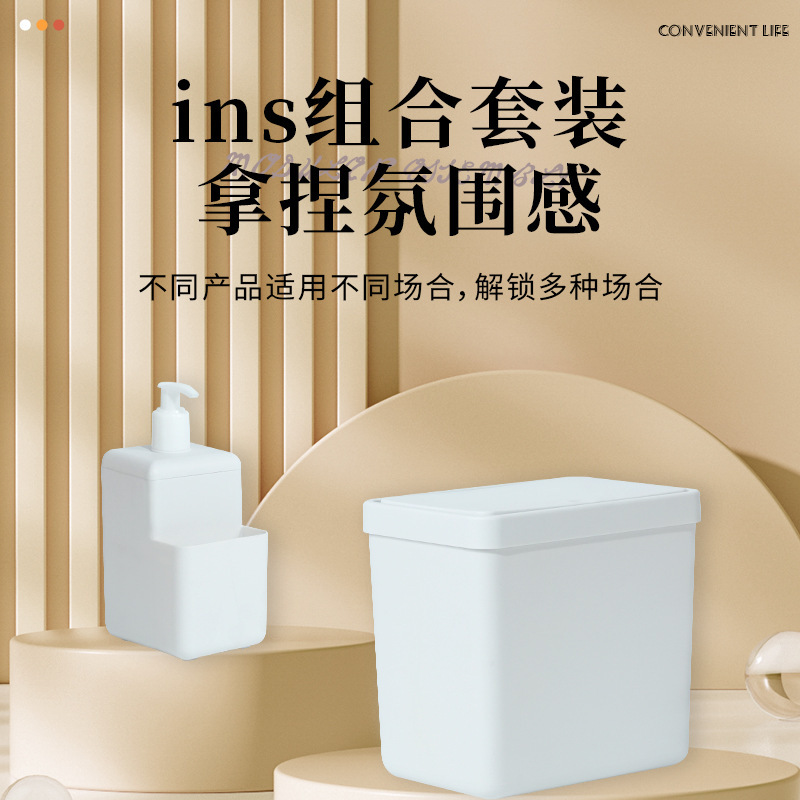 Small Trash Can Desktop Cute Cartoon Mini small size with Lid Table Creative Desk Trash Household Storage Bucket