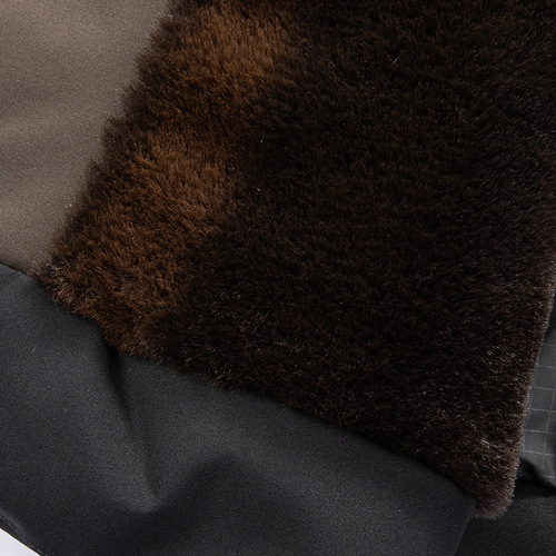 Mid-to-Old Age Men's Long Coat with Detachable Hood, Warm and Fleece-lined, Large Size Father's Outfit Winter Cotton Coat