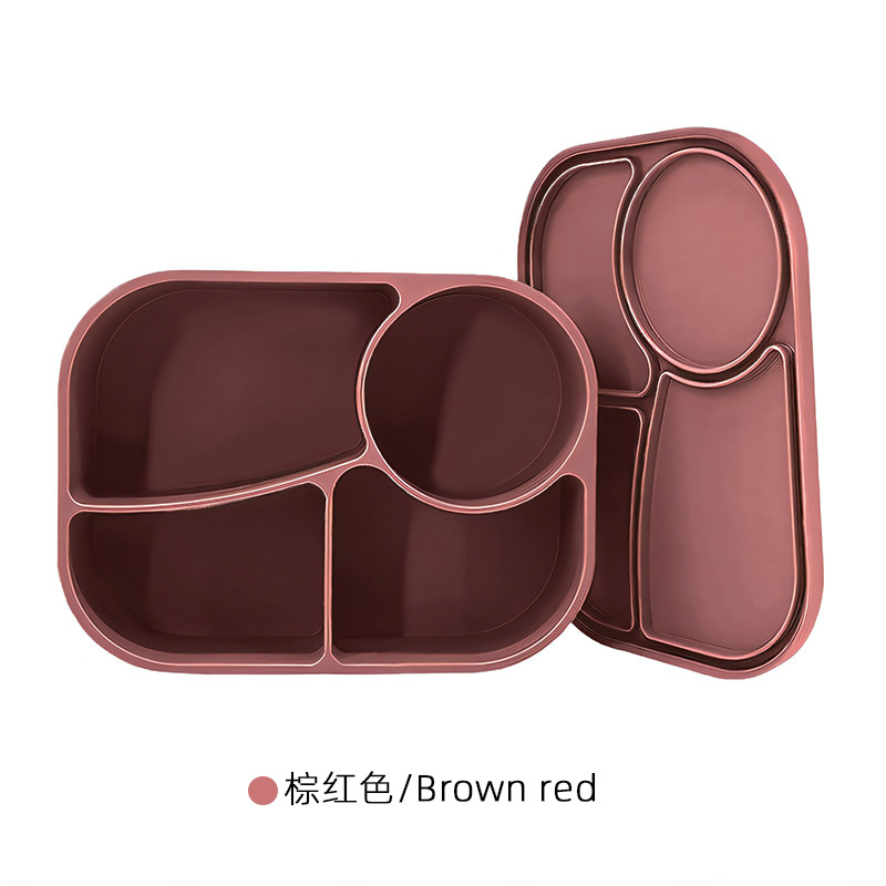 La lonchera de silicona de grado alimenticio transfronterizo se puede calentar en el horno microondas, la lonchera, la caja de almacenamiento hermética y hermética de alimentos, la caja de bento