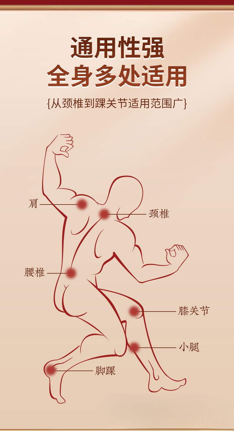 Herbal Mugwort Joint and Muscle Patch Ai Cao Tie 10 Patches External Topical Wellness Support specifications