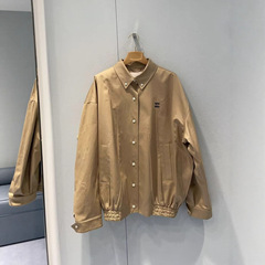 毒家版本现货高品质MU家新款纯色单排扣长袖夹克外套男女同款外套