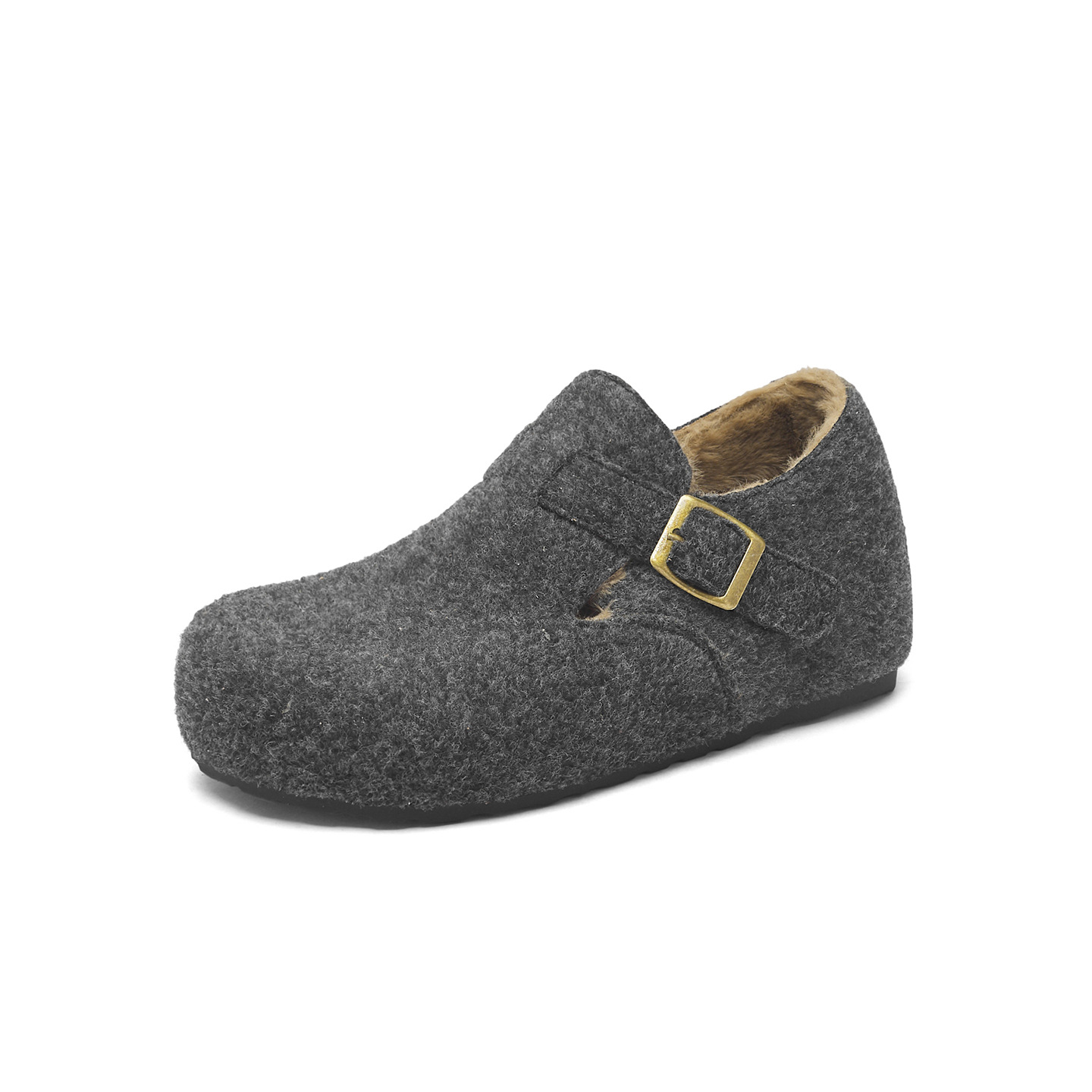 2025 nuevo invierno con suela gruesa y botas de nieve de algodón de lana para mujeres.