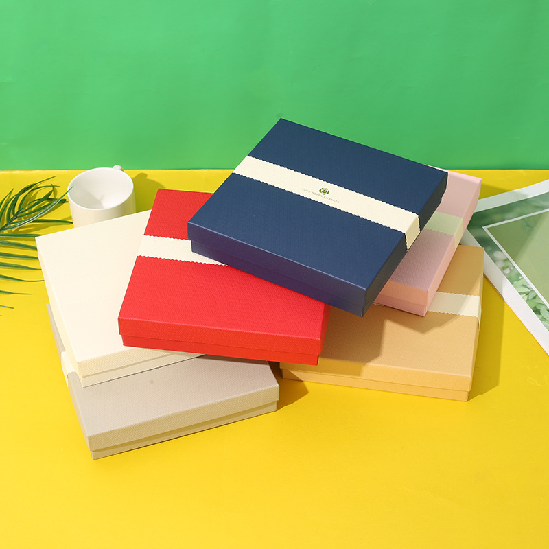 厂家批发新款天地盖复古牛皮纸项链手镯饰品包装礼盒详情1