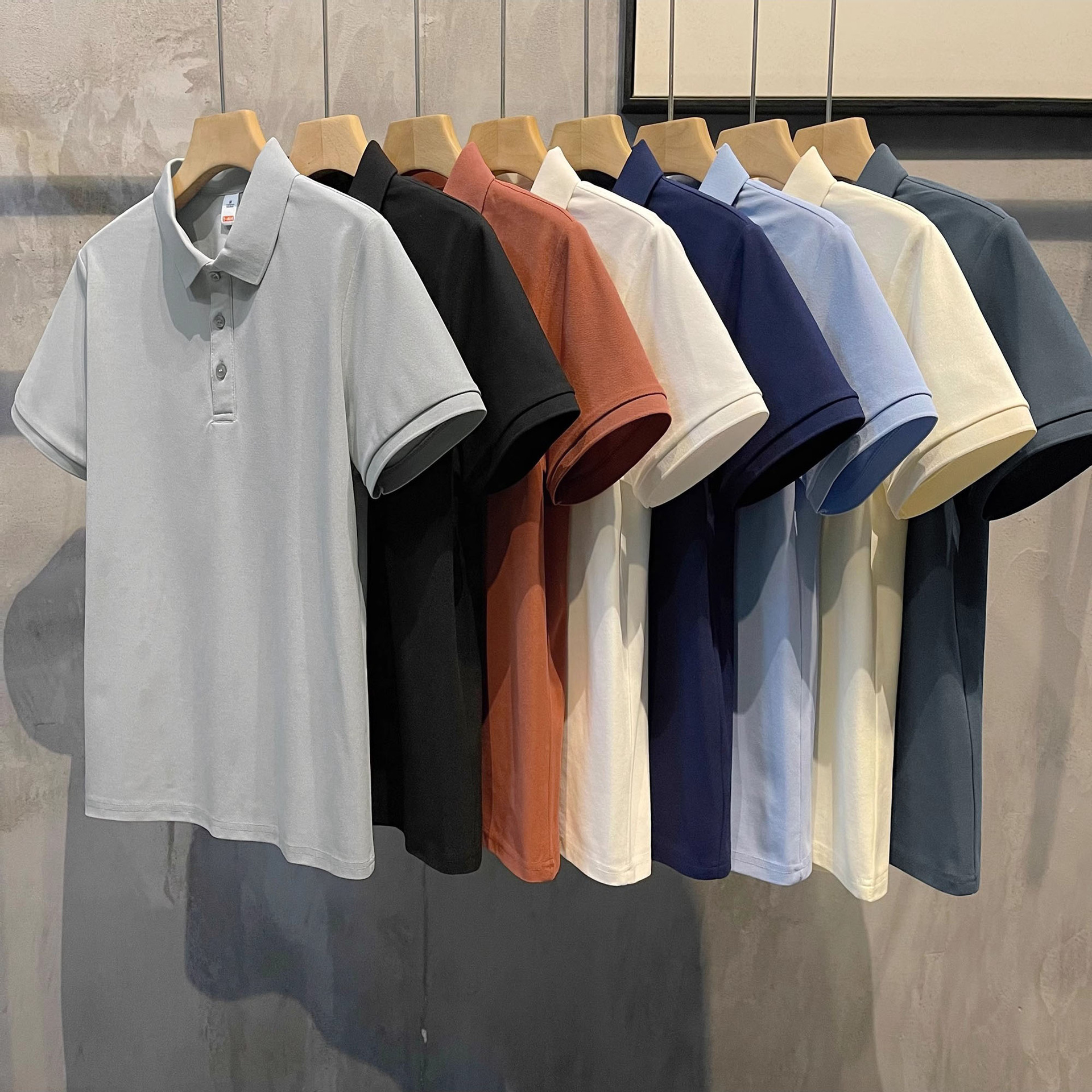 Camisas de algodón de perlas personalizadas LOGO gratis polo con solapa camiseta de manga corta para hombres y mujeres ropa de trabajo de verano fábrica transfronteriza al por mayor