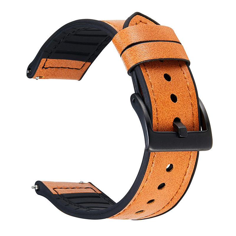 サムスンの腕時計に適しています。シリコンゴムは革のバンドを貼ります。ファーウェイgtシリーズの知能は革のバンドを分解します。20/22mmです。