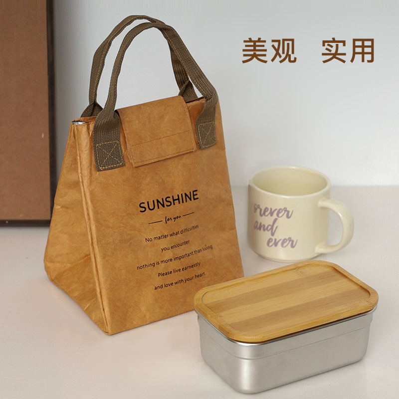 Bolsa de almuerzo BOLSA DE AISLAMIENTO impermeable papel de aluminio bolsa de lonchera japonesa bolso imprimible bolsa de almacenamiento LOGO varias necesidades diarias