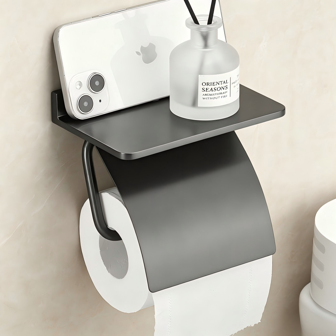 Customized Korean Export Bathroom Wall-Mounted Toilet Paper Holder Toilet Paper Towel Rack Storage Shelf