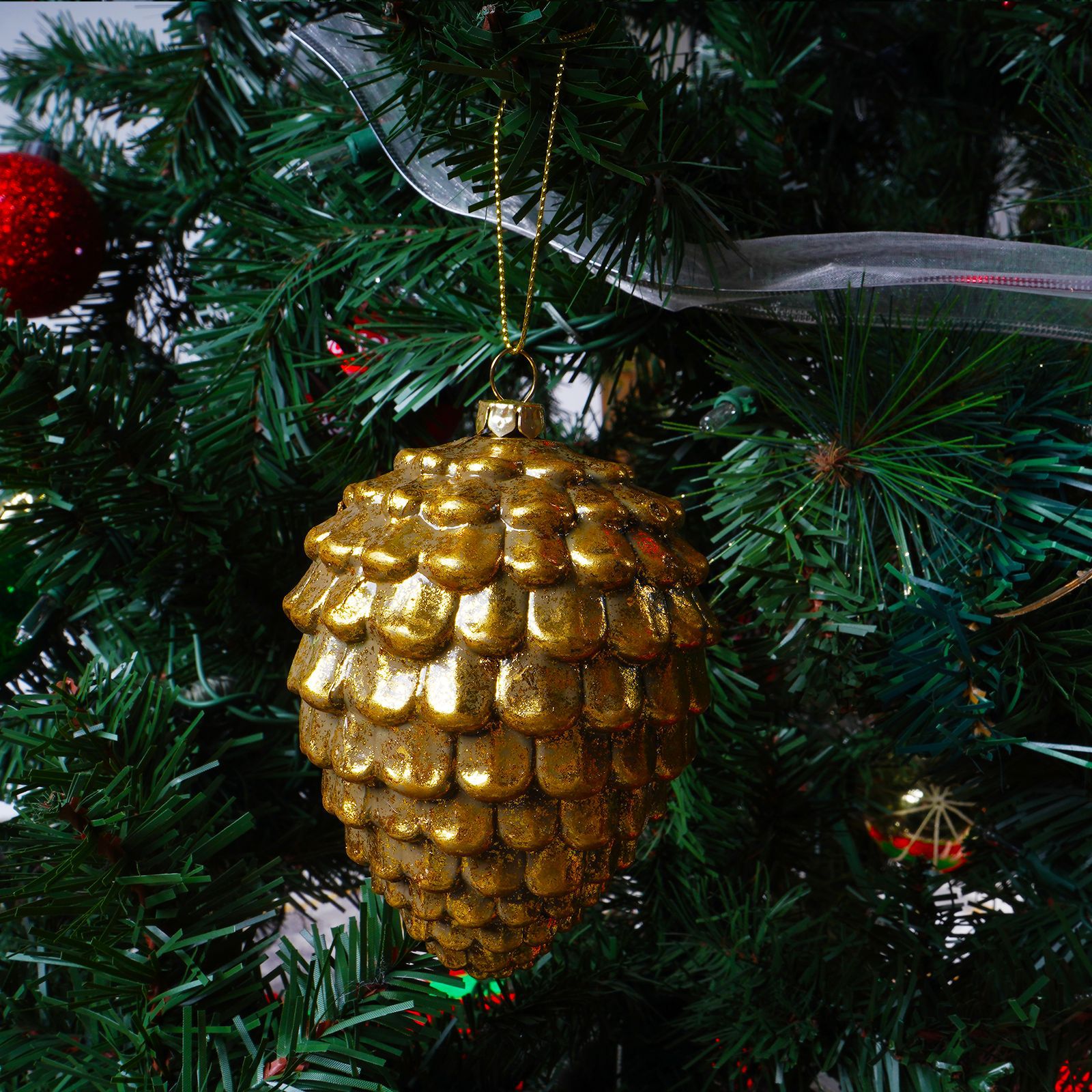 Cruz-frontera colgante de Navidad Decoraciones de Navidad de plástico bola adornos regalos de los niños 6 pack al por mayor