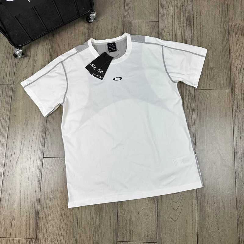 O@KLEY 機能的なアウトドア通気性ステッチコントラストカラー夏ラウンドネックカップルカジュアル半袖 Tシャツ男性と女性のためのトレンディな|undefined