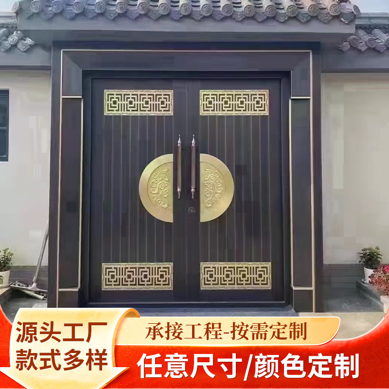 厂家批发广西南宁别墅铜门广东佛山双开铜门惠州四开农村别墅铜门