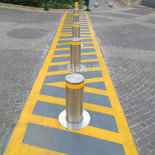 School Stainless Steel Fully Automatic Adjustable Anti-collision Pile Finished Product Removable Car Block Hydraulic Semi-automatic Manual Ground Column