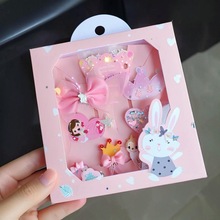 儿童发饰礼品盒定制 幼儿头饰发夹套装开窗包装纸盒可爱简约空盒