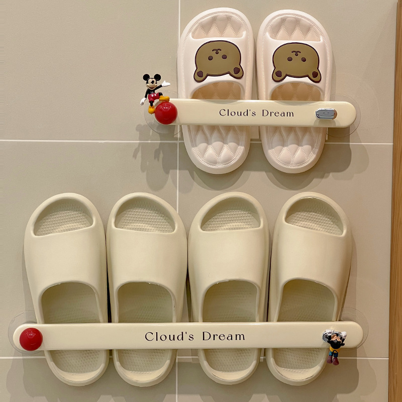 Organizador de Zapatillas para Baño, Sin Perforación, Montaje en Pared, para Baño