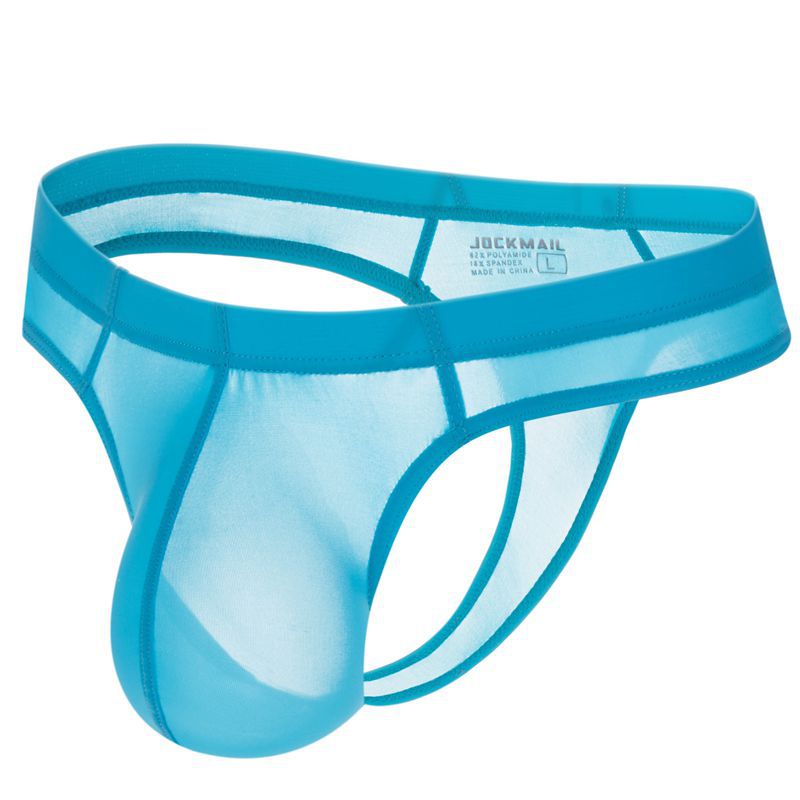 Ice Silk Ultra-thin Semi-transparent Sexy Men's Briefs Bikini T-string Thong Fun And Pleasure_voghion.com