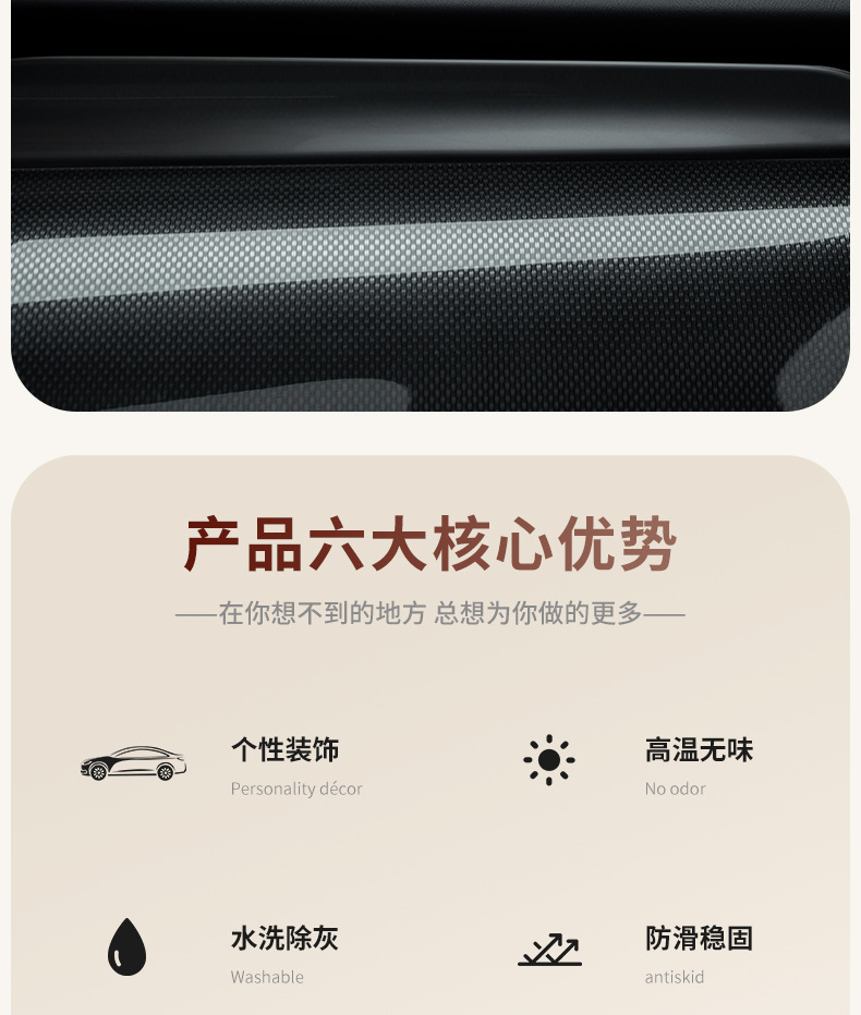 Car Center Console Anti-Slip Mat Car Dashboard Bracket Rotating Navigation Multi-Function Bracket Storage Mat Dropshipping