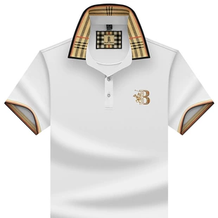 Summer silk polo for leisure, oversize