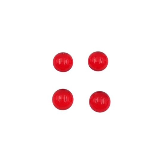 2-12mm red round flat glass bare stone 8mm imitation round ruby plain antique DIY jewelry