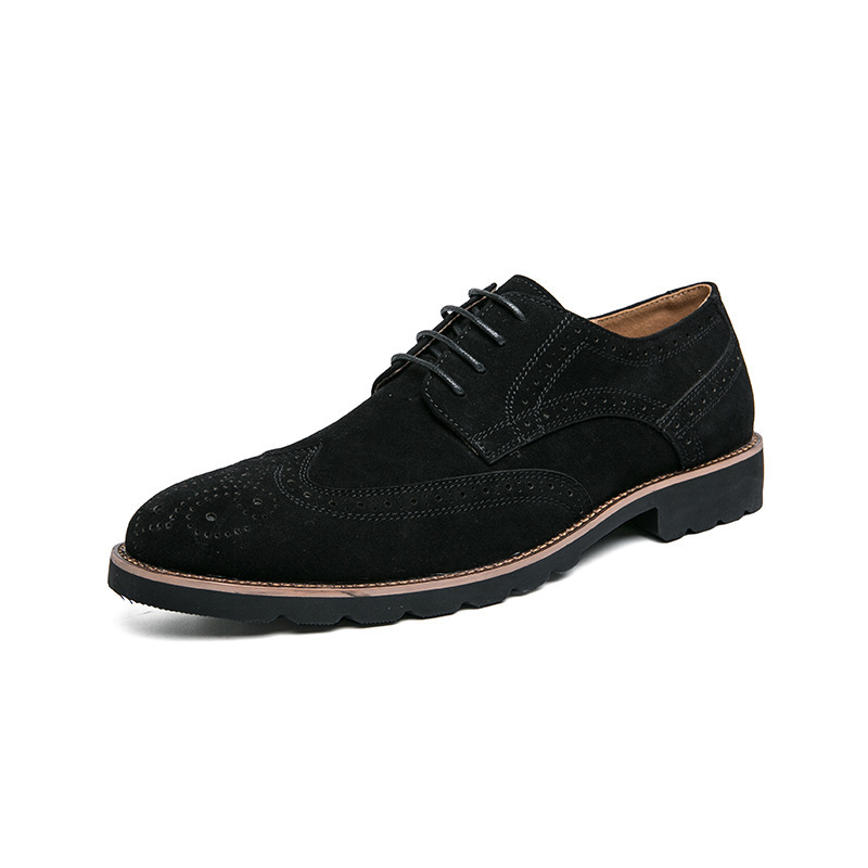 Primavera y otoño nuevos zapatos de moda casuales de negocios para hombres 46 tendencia retro europea y americana comercio exterior de tamaño grande zapatos de cuero de punta jóvenes para hombres