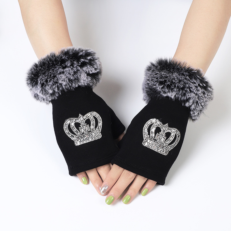 Women's Elegant Streetwear Heart Shape Flower Bow Knot Gloves 1 Piece display picture 1