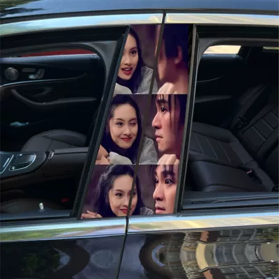 Nezha 2 clown decorative sticker car — Body sticker - characters-1-pair-of-driver-and-co-pilot