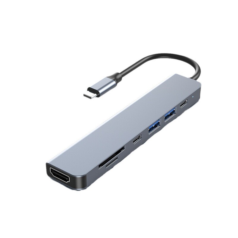 Typec to Hdtv Docking Station Computer Game Console USB Hub Usb-C Seven-In-One Multi-Function Docking Station