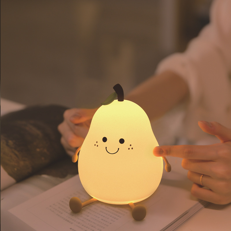 Cross-Border Amazon Pear Night Light Pear Night Light Couple Gift Pat Light Sleep Companion Light Cross-Border Amazon Pear Night Light Pear Night Light Couple Gift Pat Light Sleep Companion Light