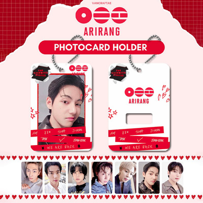 Альбом BTS Comeback ARIRANG, держатель для карт, фоторамка, брелок, маленькое акриловое хранилище для карт