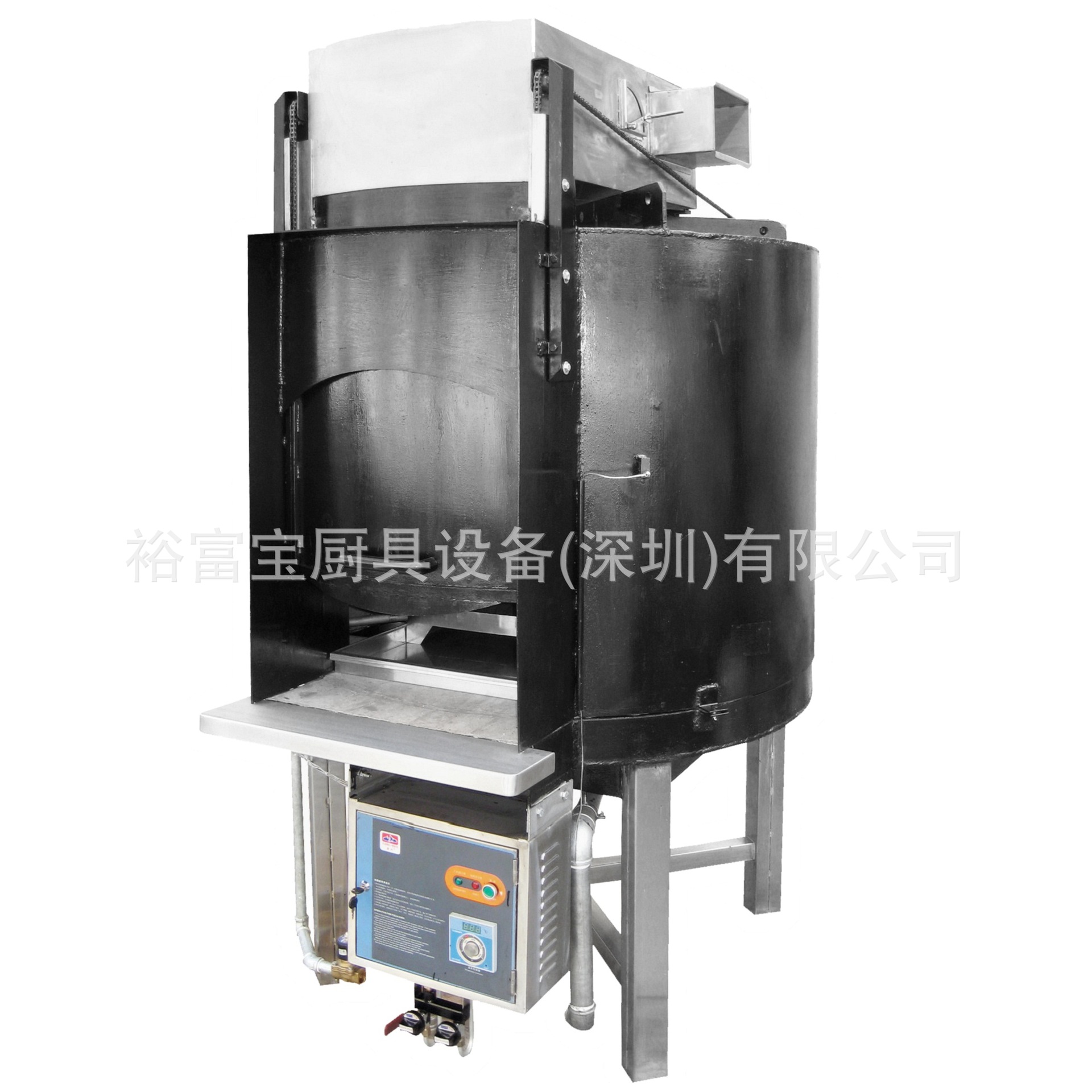 富利天然气圆形石窑烧鸭炉 (自动旋转挂勾)(电磁安全掣)