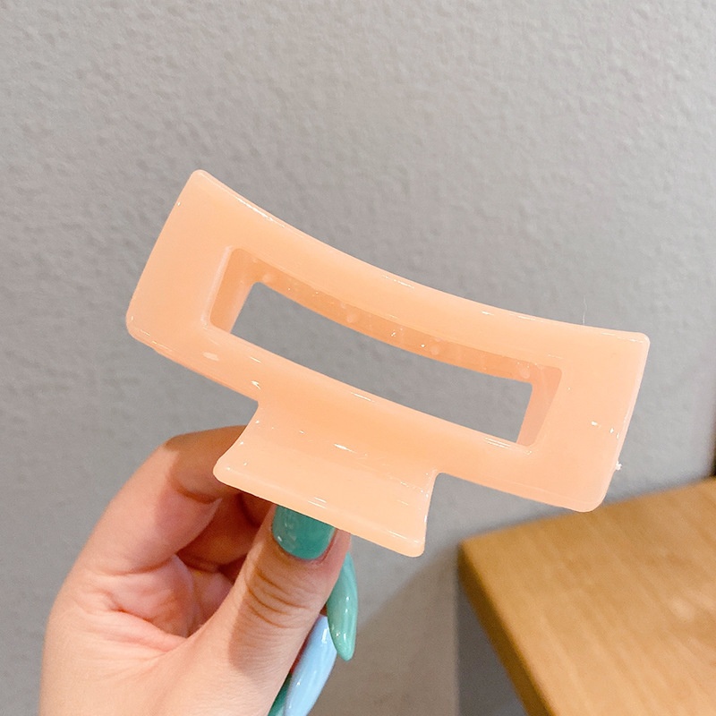 Clip de pelo de gran tamaño esmerilado simple Cabeza trasera updo horquilla de alto grado tiburón clip horquilla tocado al por mayor