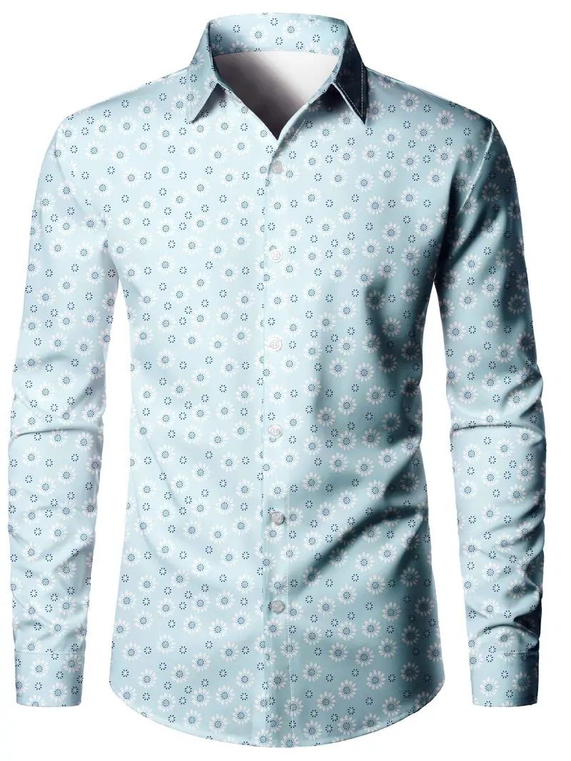 Fabricantes al por mayor primavera y otoño nuevos hombres camisa de manga larga versión coreana estilo ins casual hombres MB12