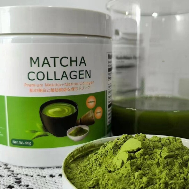 Cross-Border Export of Matcha Collagen Matcha Collagen 90g Glutathione Powder Source Factory