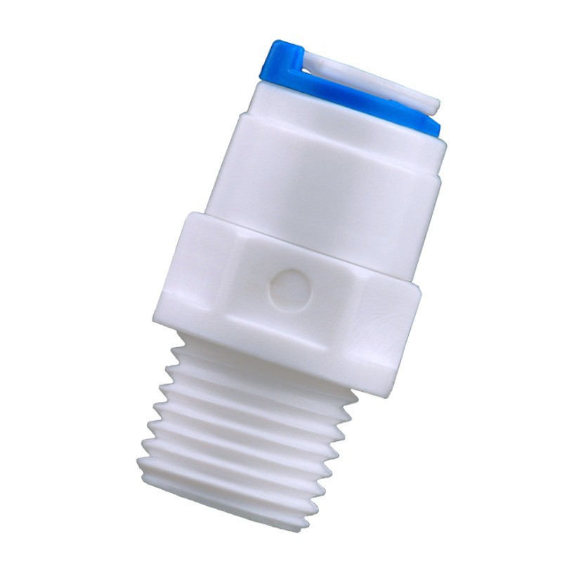 Venta al por mayor de 3 puntos dientes a su vez de tres puntos tubo de conexión rápida recta 3/8 hilo purificador de agua directa conector de enchufe rápido 1066
