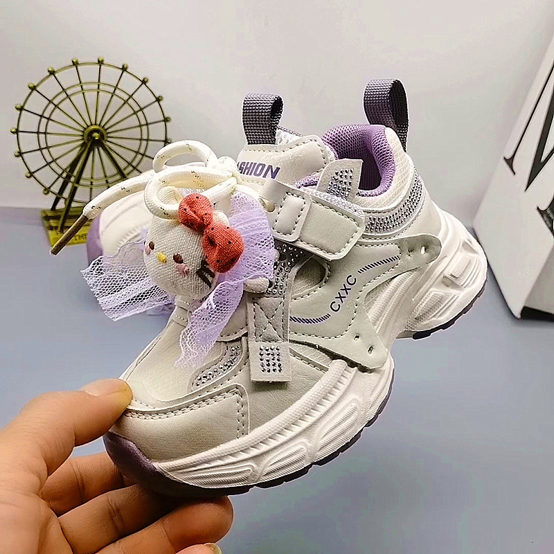 Zapatos de cuero para niñas, primaverales, tallas 32-37, novedad 2026, transpirables, para niños grandes, estilo dad shoes, zapatillas para niños