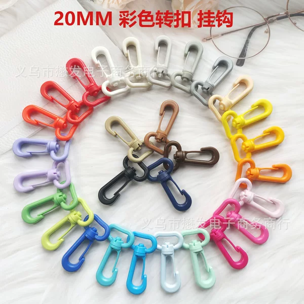 2cm Swivel Hook, Plastic Swivel Hook, Dog Hook, Strap Connector, Colorful Plastic Hook, 20mm Webbing Strap