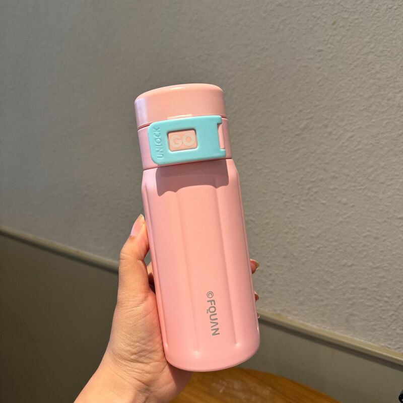 富全シンプル文芸保温カップ女茶高颜値携帯ステンレスカップフィルタ付き男泡茶カップ|undefined