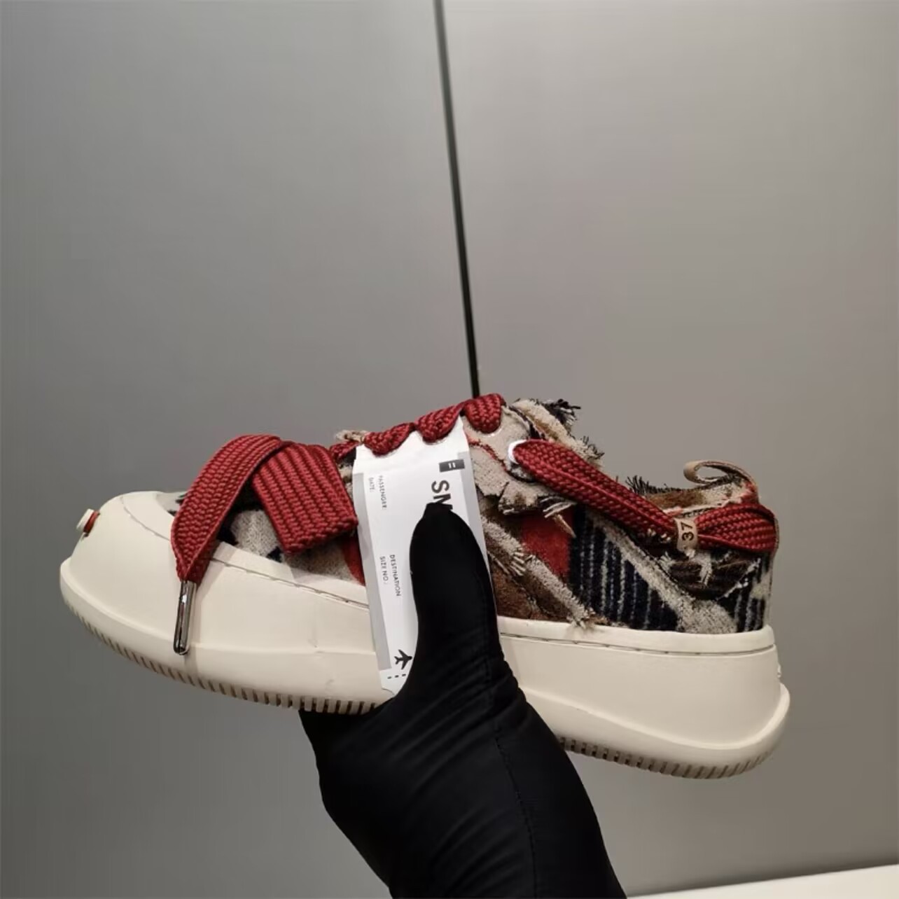 Open mouthed big head shoes for women 2023 casual thick soled canvas shoes all match couple beggar shoes_voghion.com