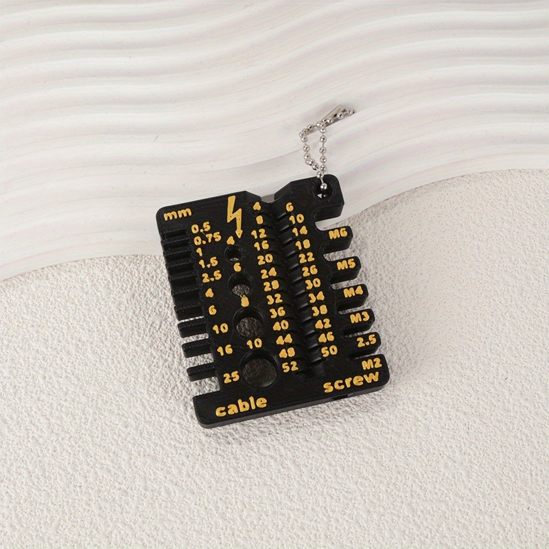 跨境热销3d打印Wire screw measuring tool 线材螺丝测量辅助工具|undefined