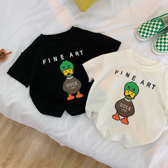 男童t恤短袖兒童衣服寶寶夏裝2023新款純棉上衣男孩夏季半袖體恤