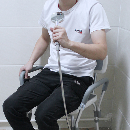 Aluminum alloy shower chair non-slip anti-rust shower chair bathroom toilet shower chair shower chair stool manufacturer direct sales