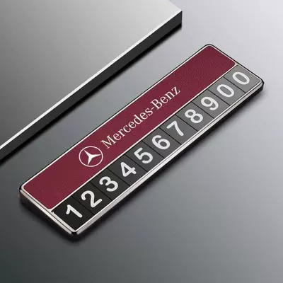 Mercedes-Benz üçün xüsusi müvəqqəti parkinq nömrəsi, interyer bəzəyi