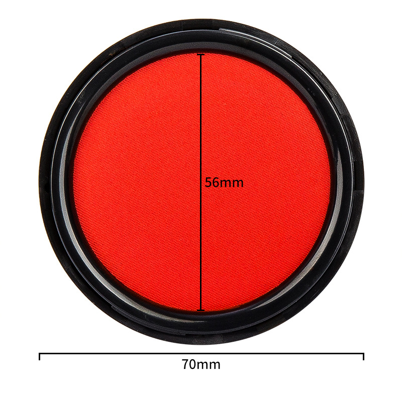Deli 9868 quick-drying waterproof ink pad red ink pad plastic box quick-drying ink pad accounting and financial supplies wholesale
